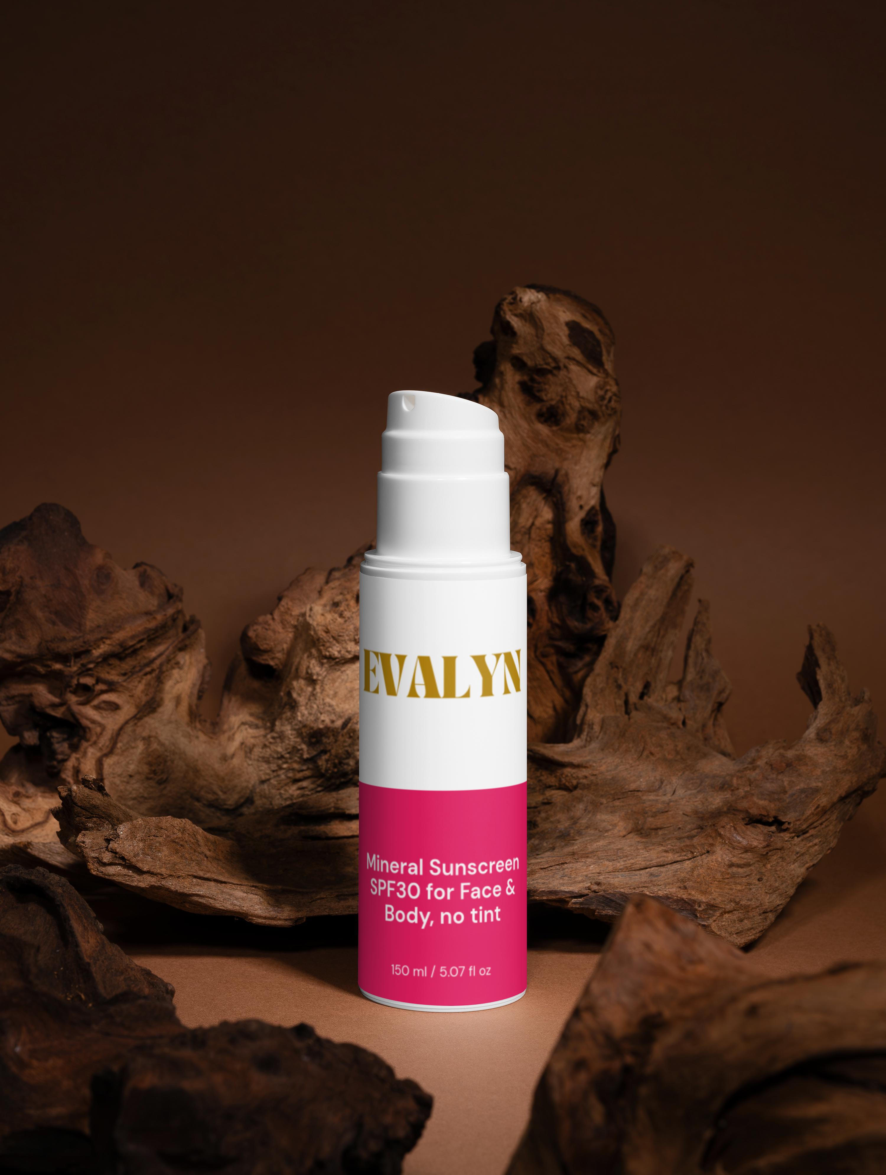 Mineral Sunscreen SPF30 for Face & Body, no tint