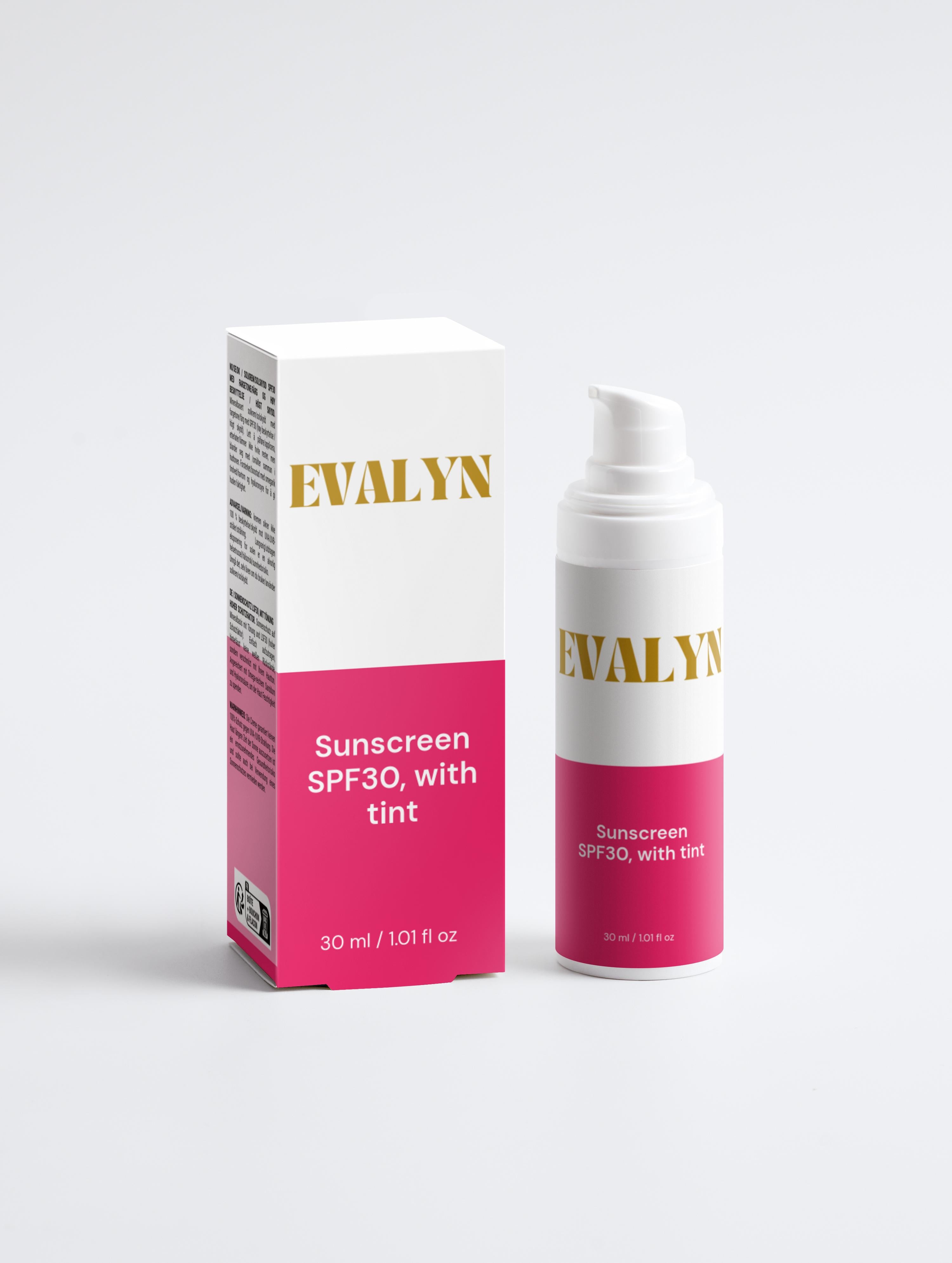 Sunscreen SPF30, with tint